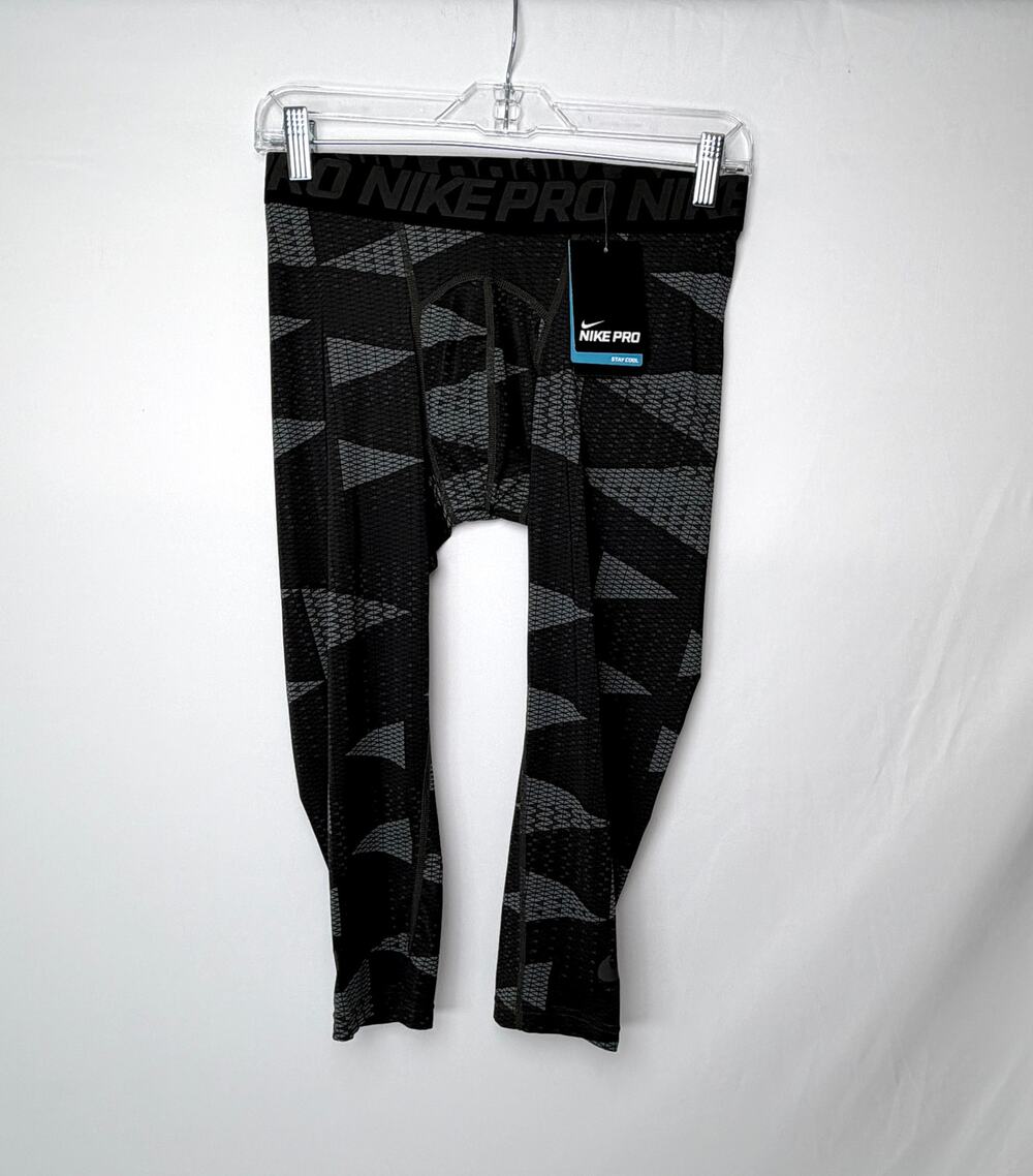 Nike Pro Hypercool Men's M 3/4 Compression Tights Black Gray 688808-010 NWT